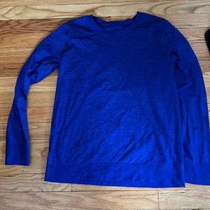 Lululemon Swiftly Breath Long Sleeve Top Size 8 Purple/Blue